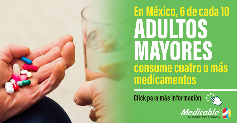 imagen del articulo En México, 6 de cada 10 adultos mayores consume cuatro o más medicamentos