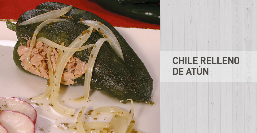 imagen de cocina Chile relleno de atún
