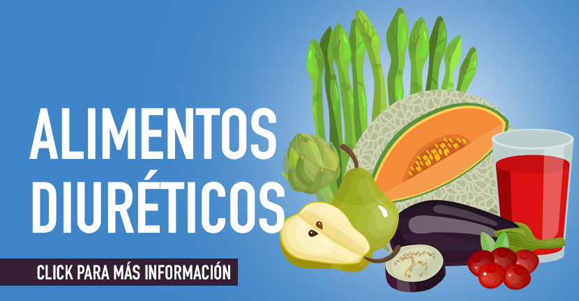 imagen de la infografia Alimentos diuréticos