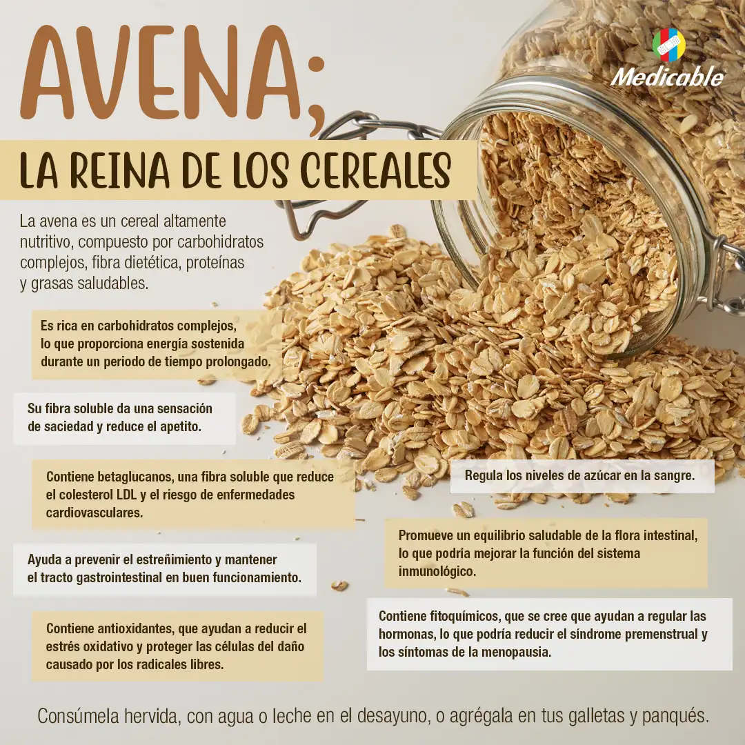 imagen de la infografia Avena la reina de los cereales