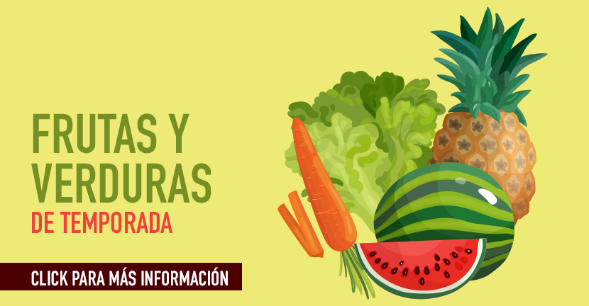 imagen de la infografia Frutas y verduras de temporada