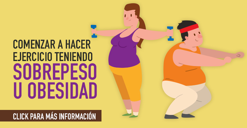 imagen de la infografia Comenzar a hacer ejercicio teniendo sobrepeso u obesidad