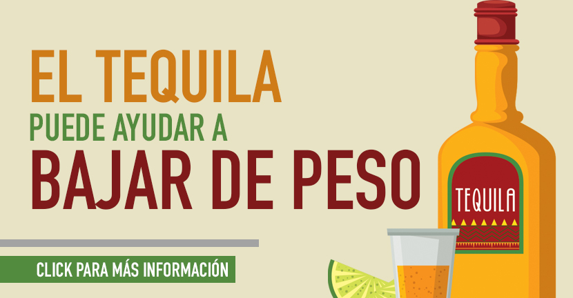 imagen de la infografia El tequila puede ayudar a bajar de peso