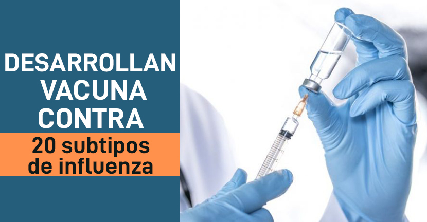 Desarrollan vacuna contra 20 subtipos de influenza