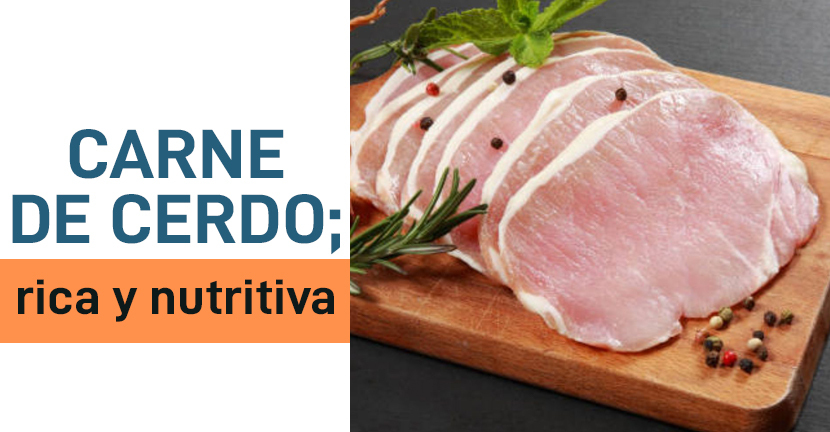 Carne de cerdo rica y nutritiva
