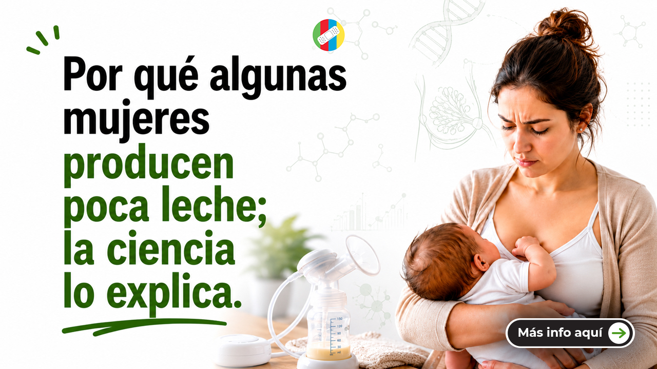 Por qué algunas mujeres producen poca leche; la ciencia lo explica. 