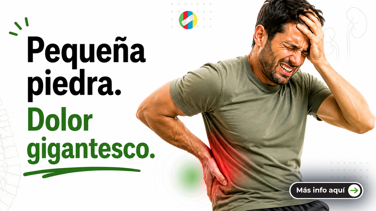 Pequeña piedra. Dolor gigantesco.