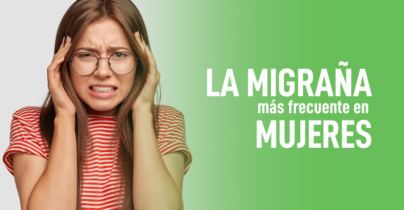La migraña es más frecuente en mujeres 
