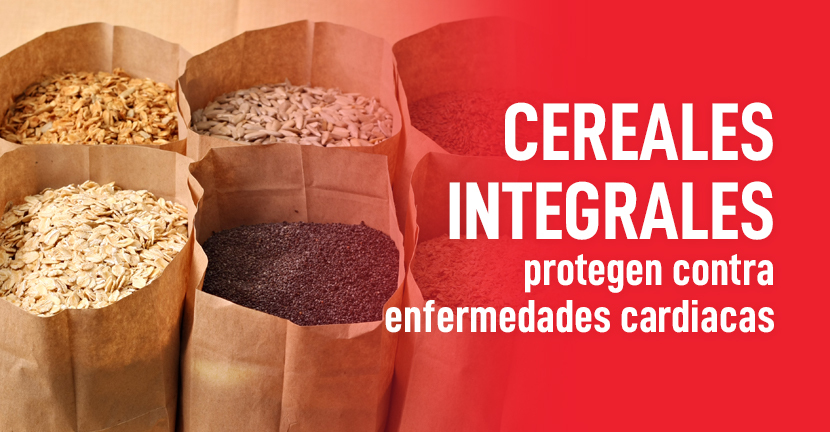 Cereales integrales protegen contra enfermedades cardiacas