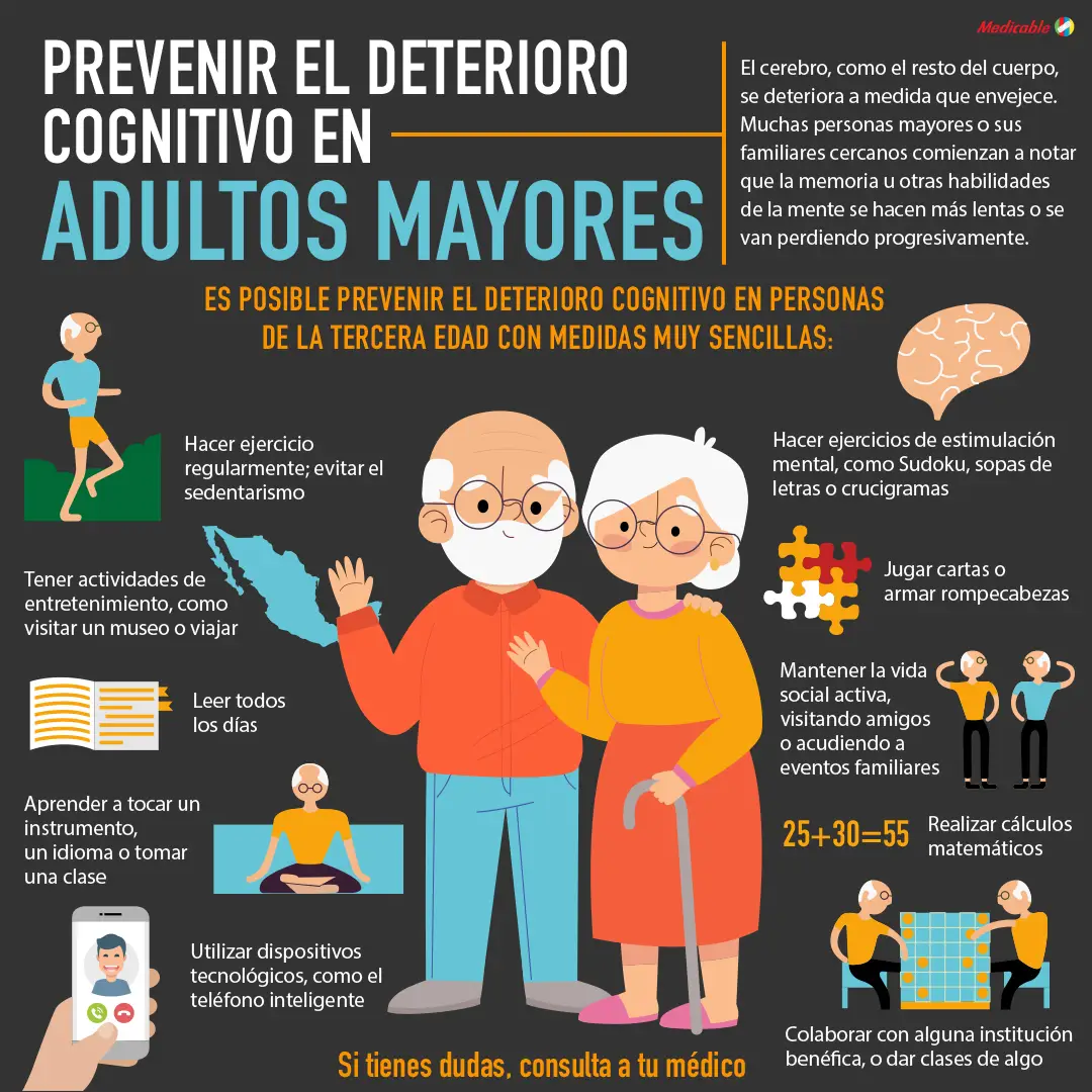 Prevenir el deterioro cognitivo en adultos mayores