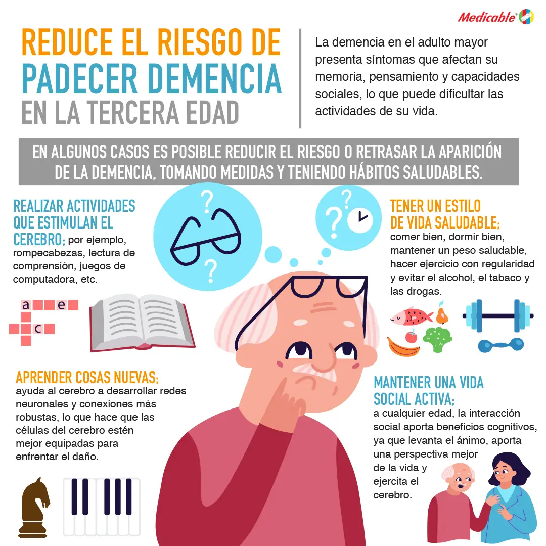 Reduce el riesgo de padecer demencia en la tercera edad