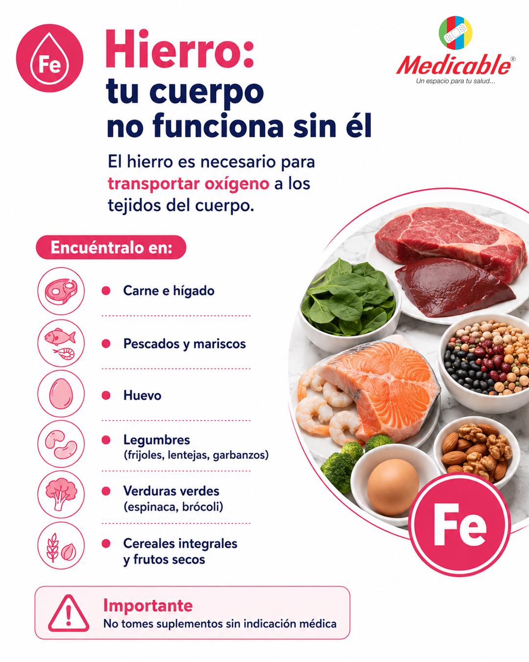 Hierro: tu cuerpo no funciona sin el