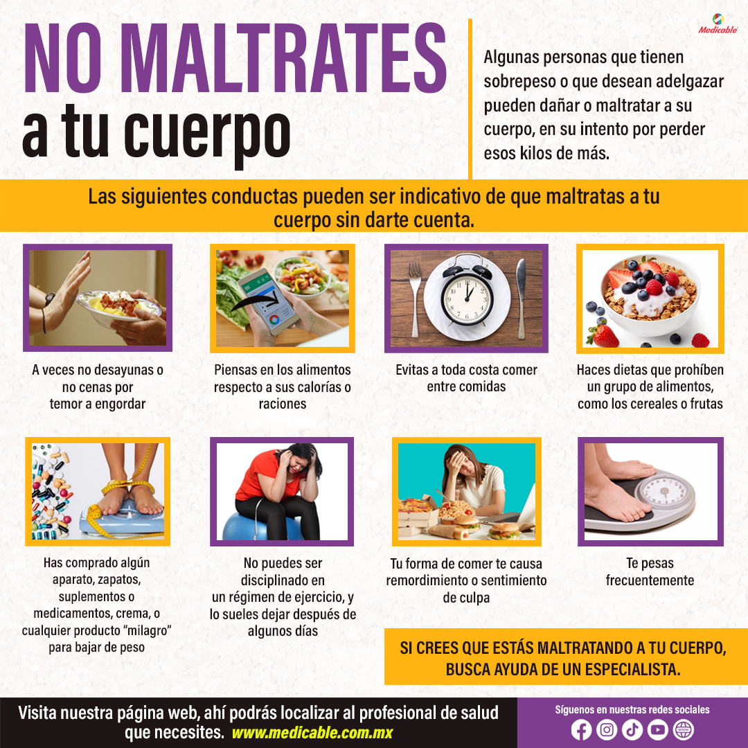 No maltrates a tu cuerpo.