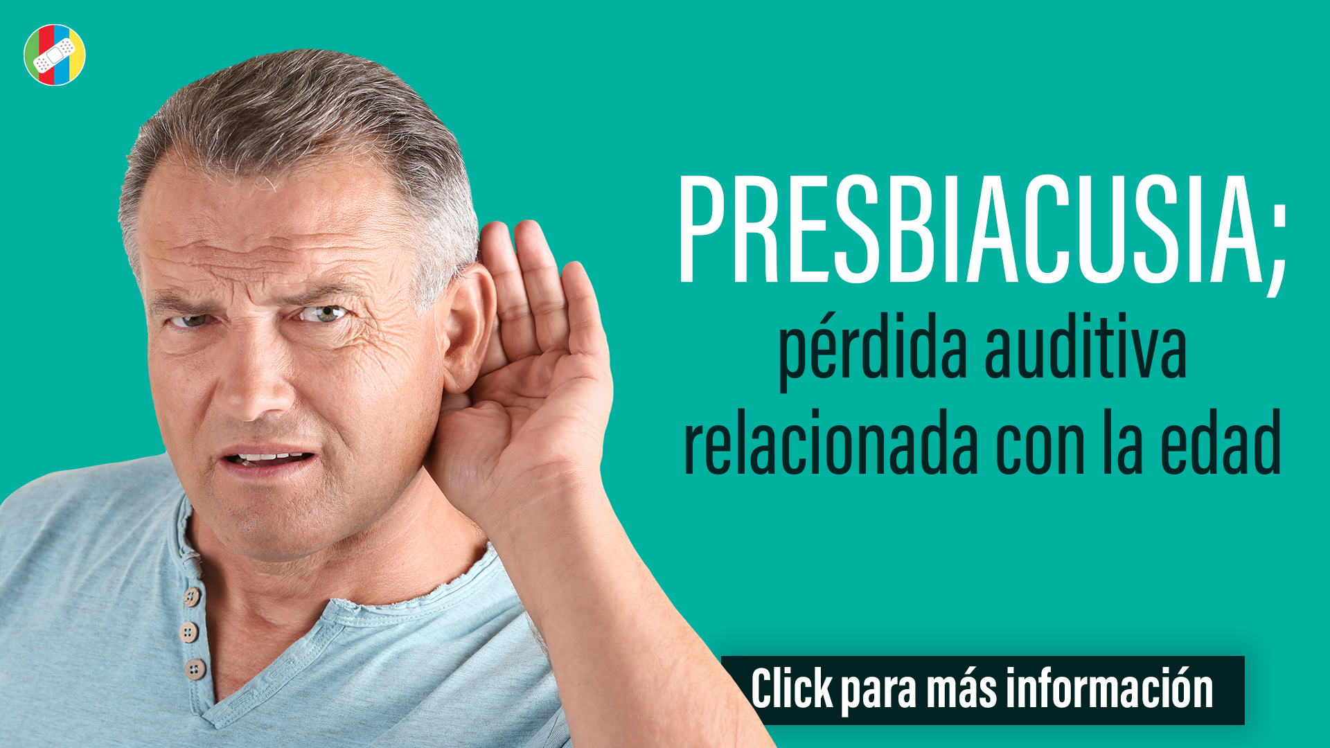 Presbiacusia; pérdida auditiva relacionada con la edad.