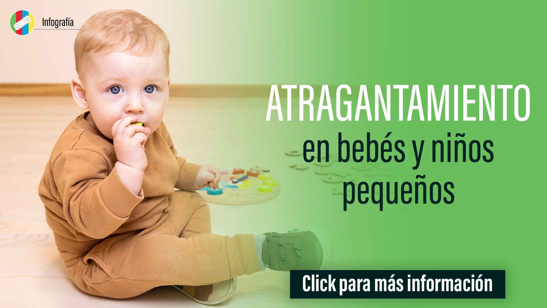 Atragantamiento en bebés y niños pequeños.