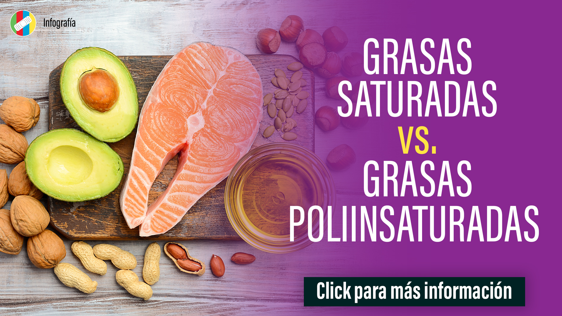 Grasas Saturadas vs Grasas Poliinsaturadas.
