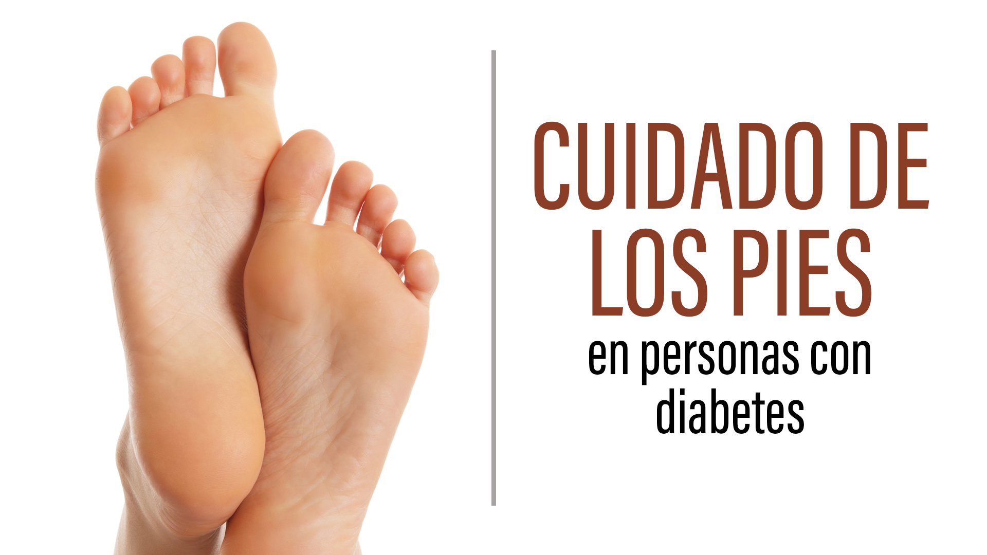 Cuidado de los pies en personas con diabetes.