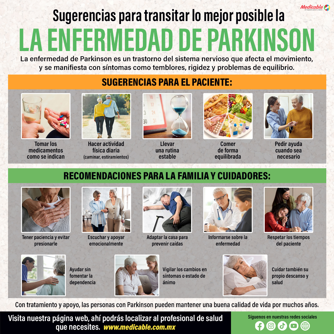 Sugerencias para transitar lo mejor posible la enfermedad de Parkinson 