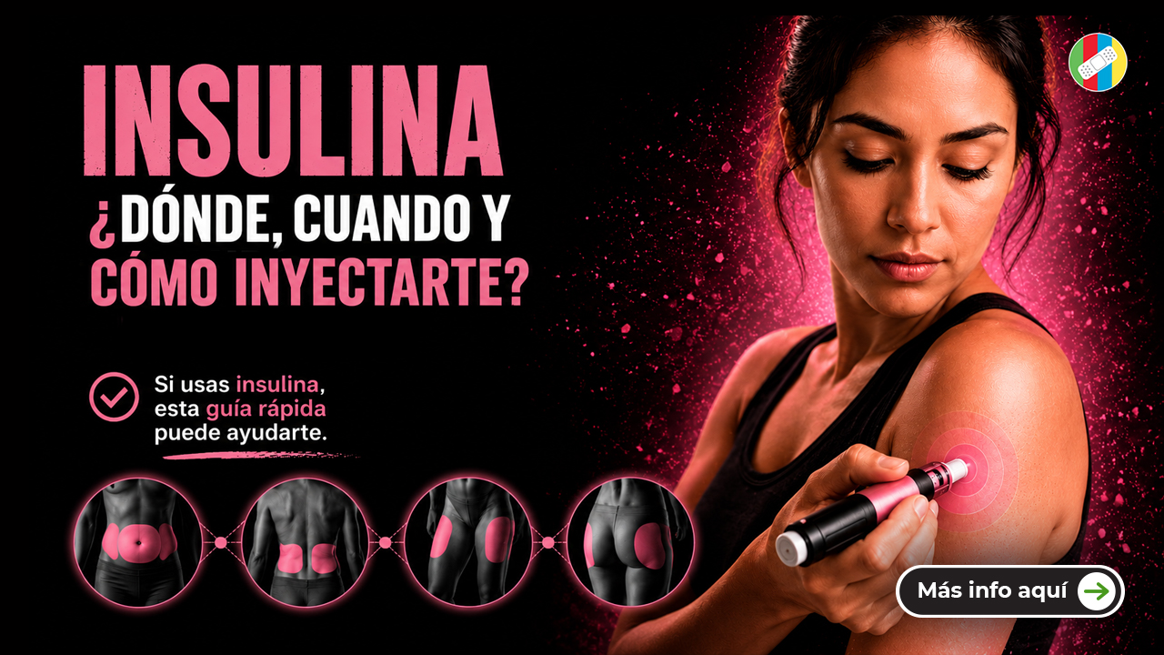 ¿Cómo, dónde y cuándo inyectarte?
Si usas insulina, esta guía rápida puede ayudarte.

